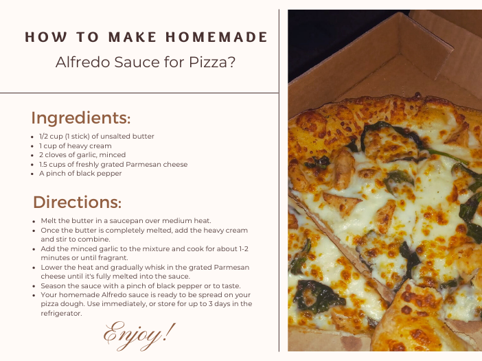 How to Make Homemade Alfredo Sauce for Pizza