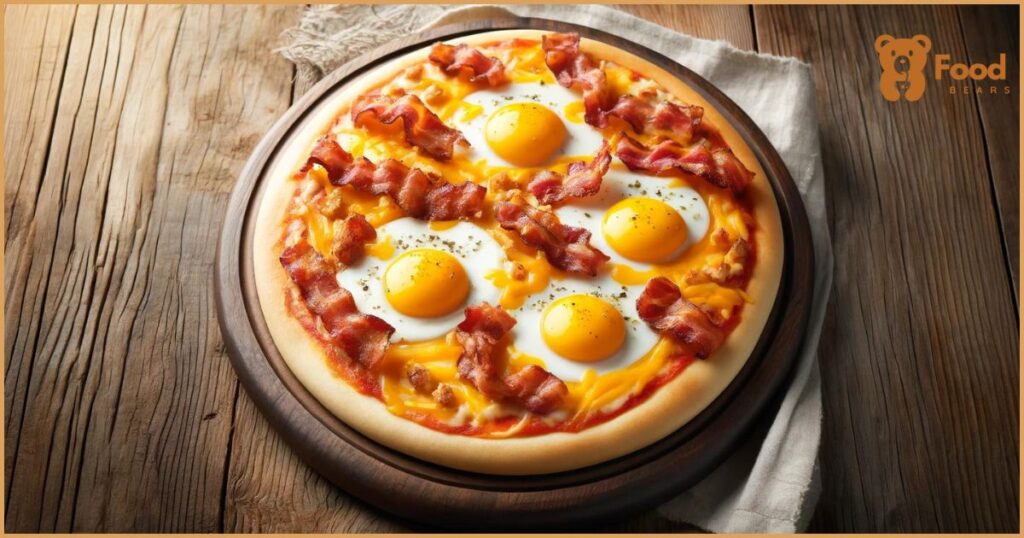 Flatbread Pizza Toppings Ideas - Breakfast Anytime: Bacon, Eggs, and Cheddar