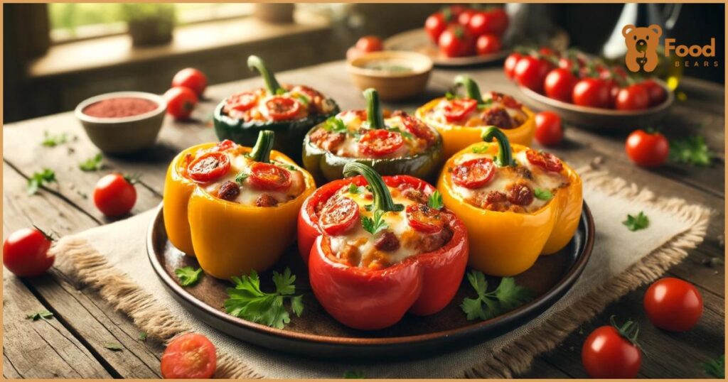 Dinner Ideas With Pizza Sauce - Pizza Stuffed Peppers