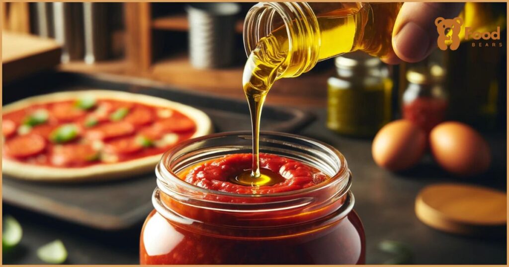 How to Make Jar Pizza Sauce Better - Use Quality Olive Oil Make Jar Pizza Sauce Better