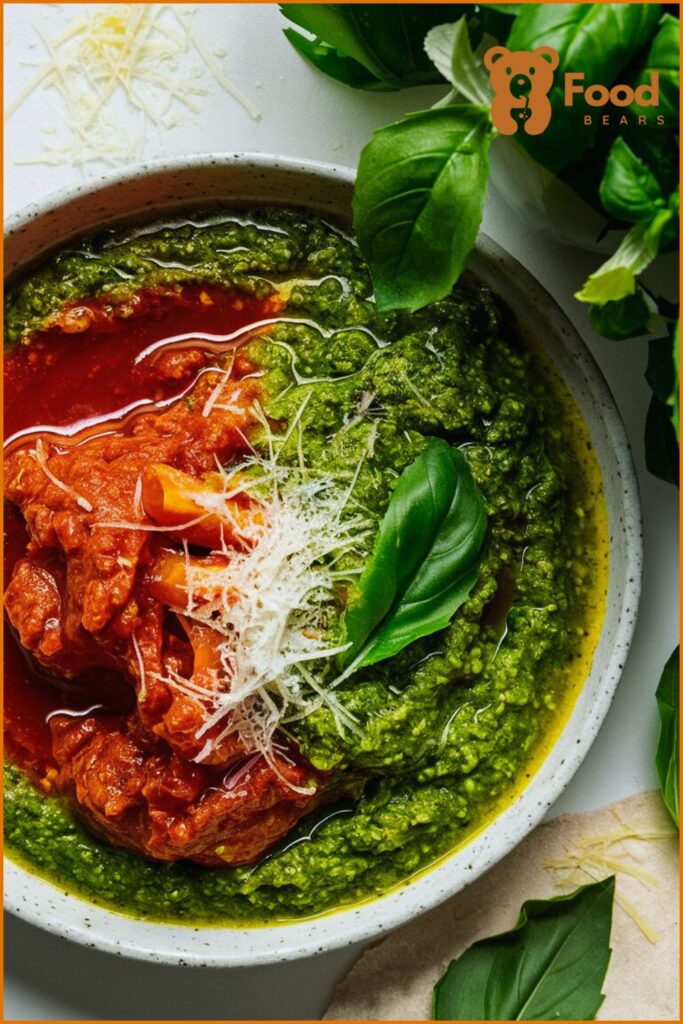 Pizza Sauce Made with Tomato Paste - Pesto and Tomato Paste Pizza Sauce