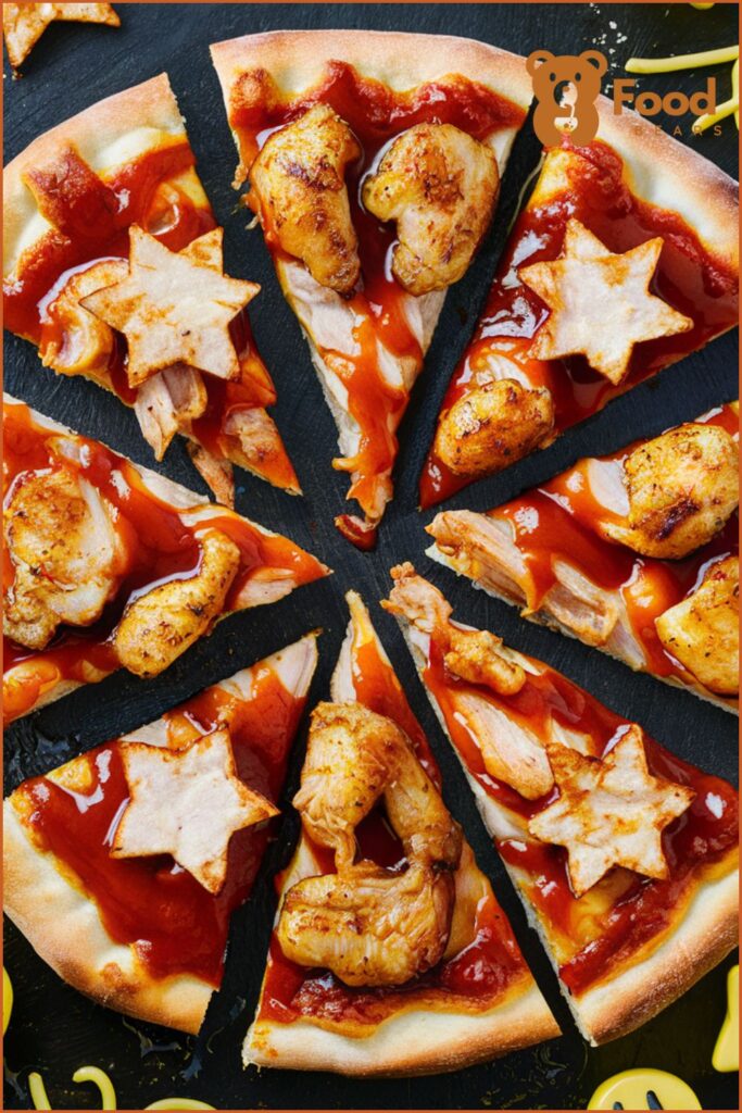 Pizza Ideas for Kids Party - BBQ Chicken Pizzas for Kids Party