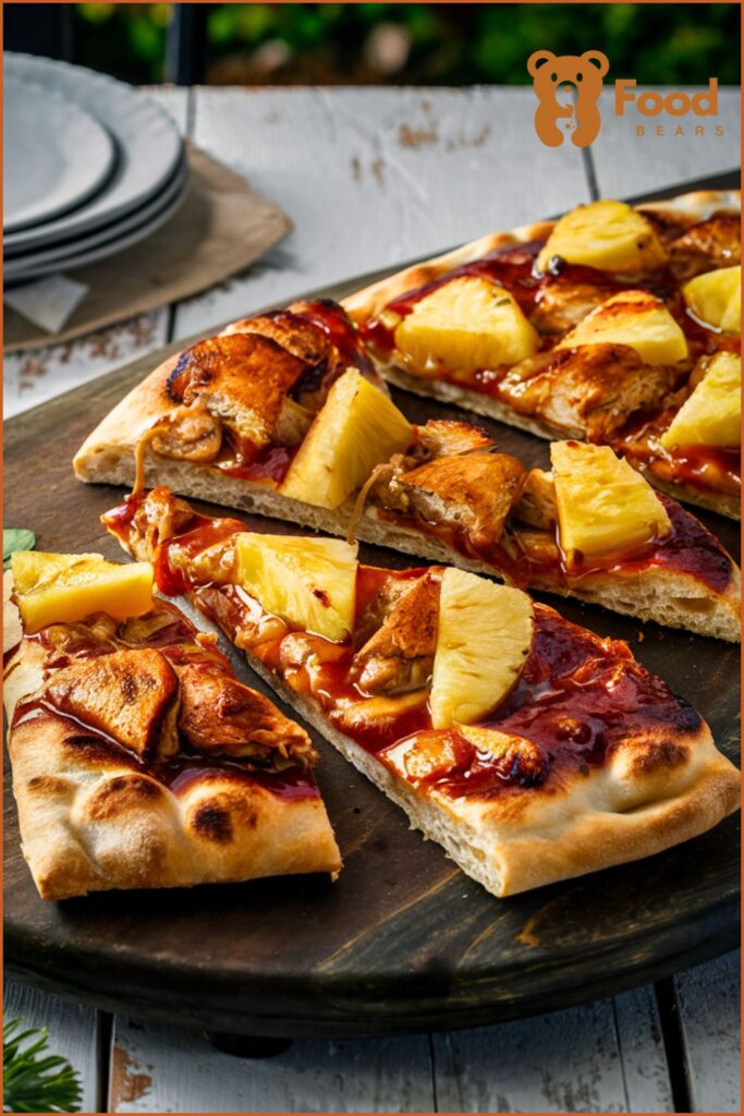 BBQ Chicken Flatbread Pizza Recipes - BBQ Chicken and Pineapple Flatbread