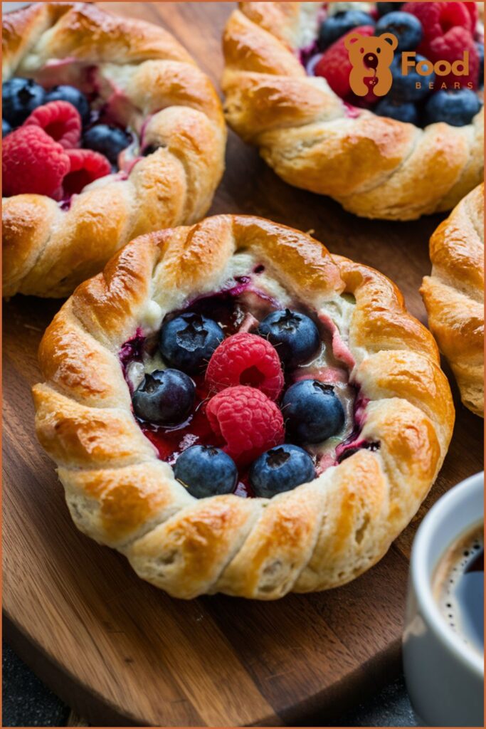 Easy Breakfast Ideas with Pizza Dough - Berry and Cream Cheese Breakfast Danish