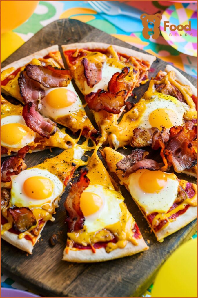 Pizza Ideas for Kids Party - Breakfast Pizza for kids party