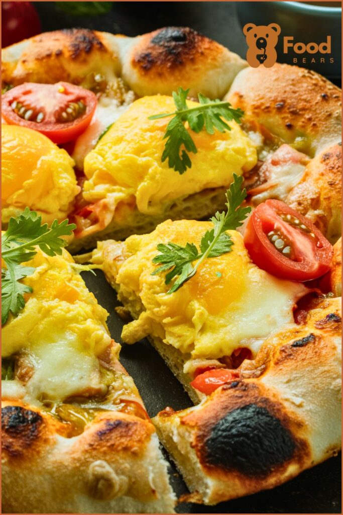 Easy Breakfast Ideas with Pizza Dough - Breakfast Pizza with Scrambled Eggs