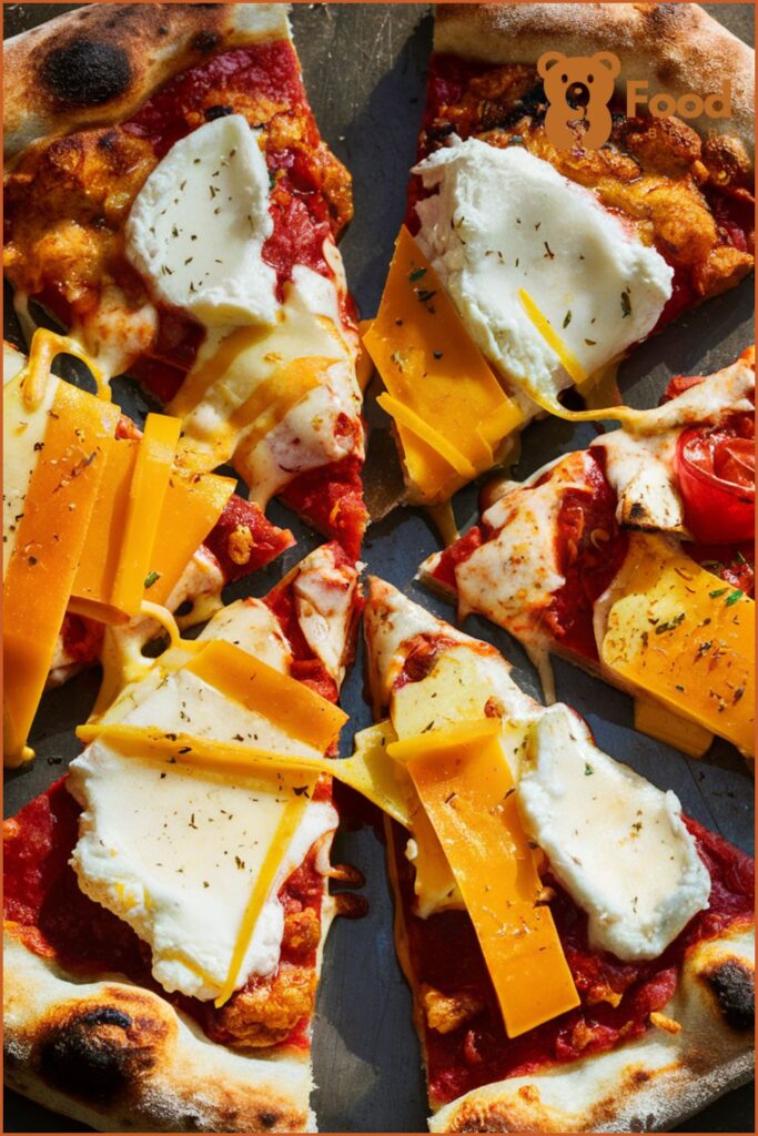 Pizza Ideas for Lunch - Four Cheese Pizza for lunch