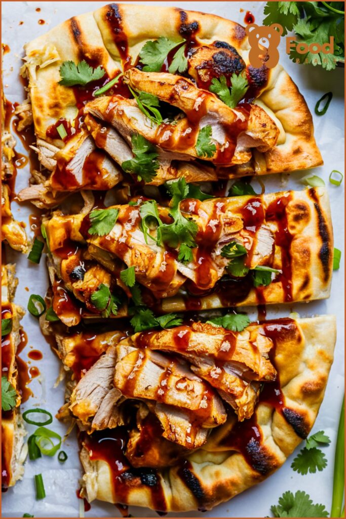 BBQ Chicken Flatbread Pizza Recipes - Honey BBQ Chicken Flatbread