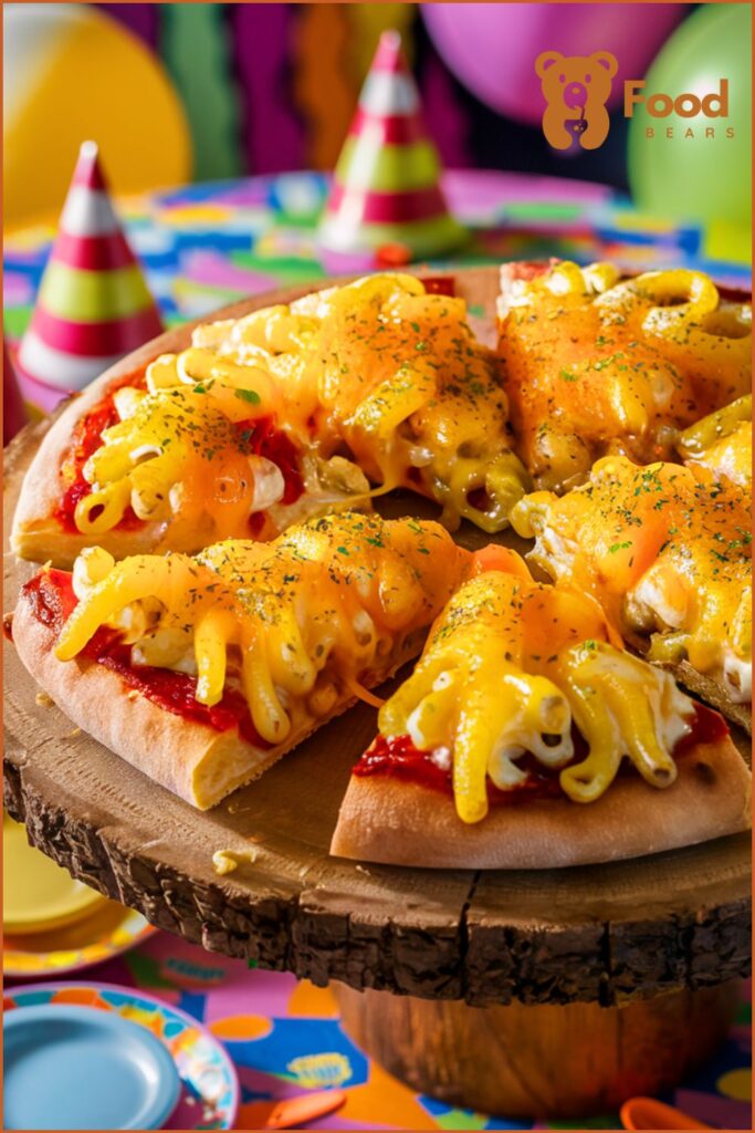 Mac and Cheese Pizzas for Kids Party