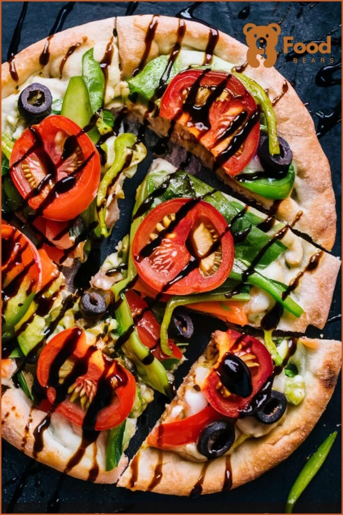 Flatbread Pizza Ideas - Mediterranean Veggie Flatbread Pizza