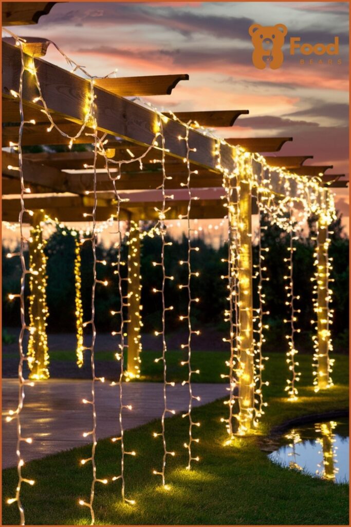 Outdoor Pizza Party Ideas - Outdoor String Lights for outdoor pizza party