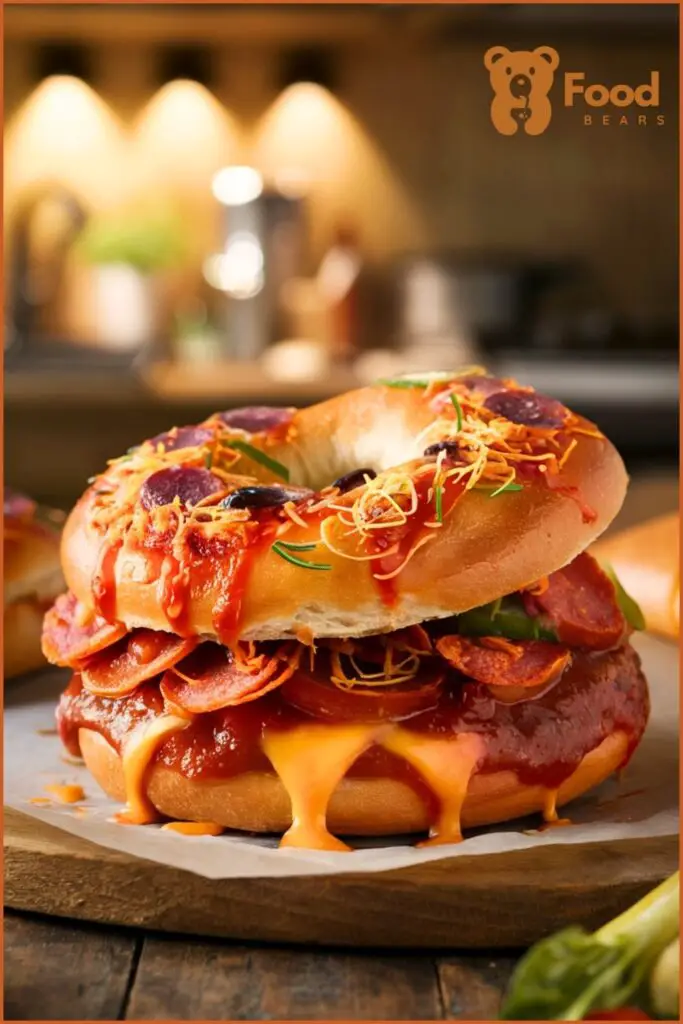 Leftover Pizza Breakfast Ideas - Pizza Bagel