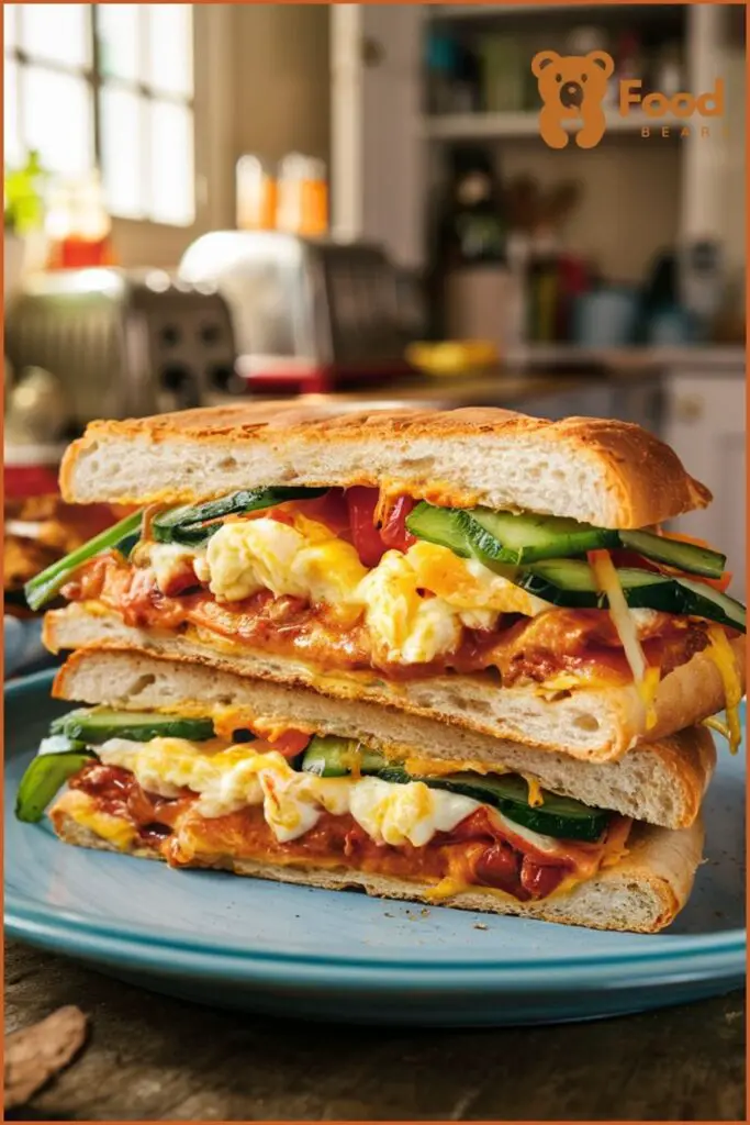 Leftover Pizza Breakfast Ideas - Pizza Breakfast Panini