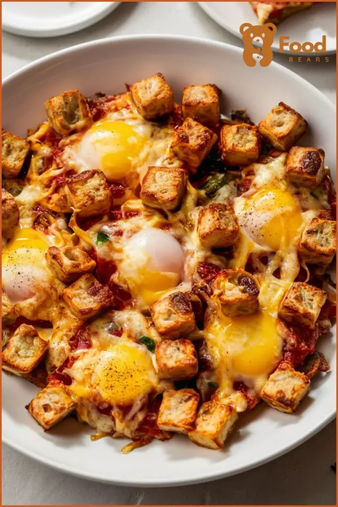 Leftover Pizza Breakfast Ideas - Pizza Scrambled Eggs