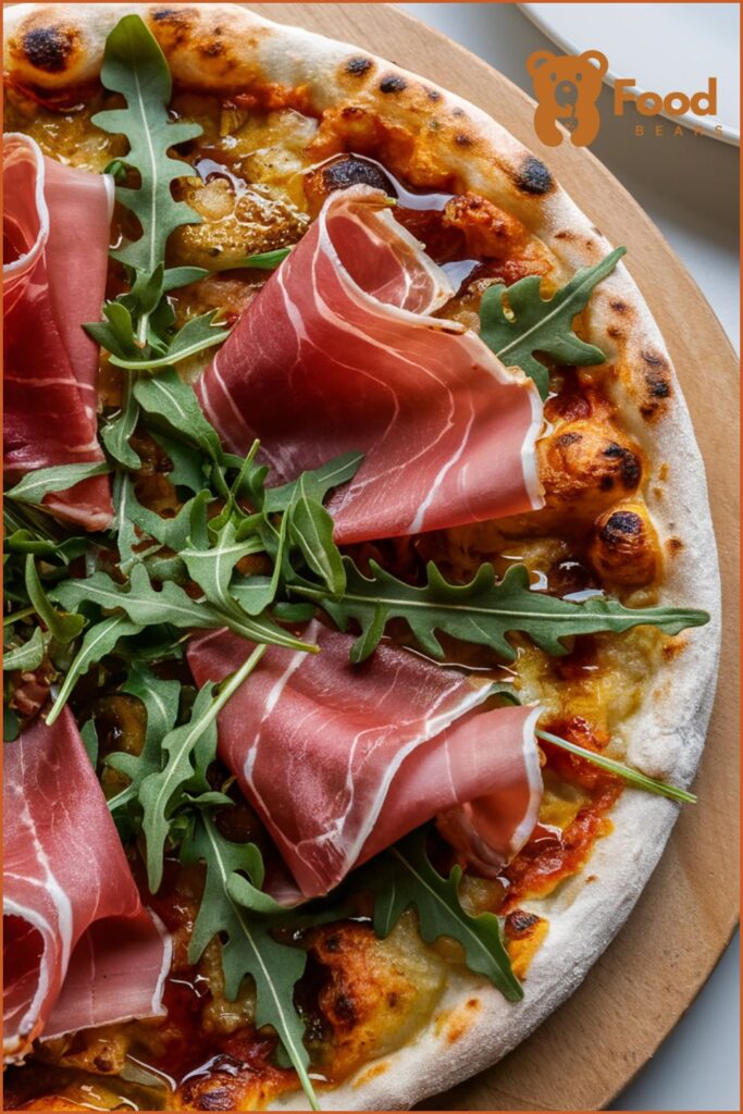 Pizza Topping Ideas with Hot Honey - Prosciutto and Arugula with Hot Honey