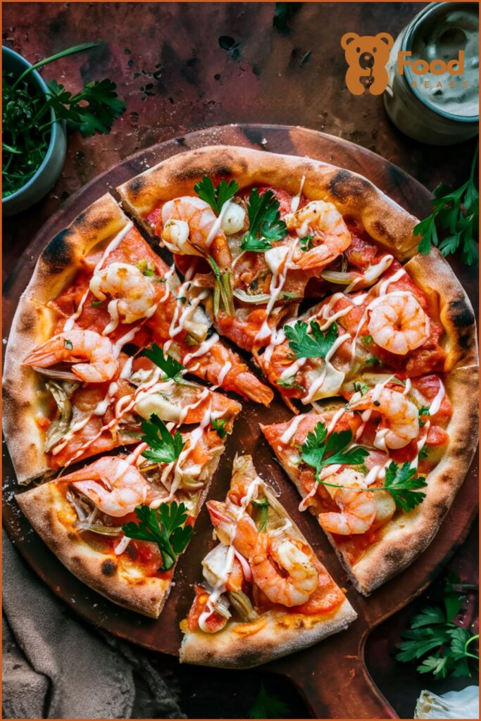 Pizza Ideas for Party - Shrimp Scampi Pizza