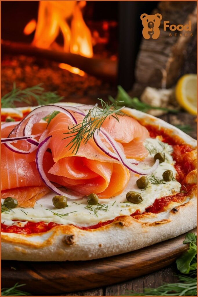 Smoked Salmon and Dill for wood fired pizza