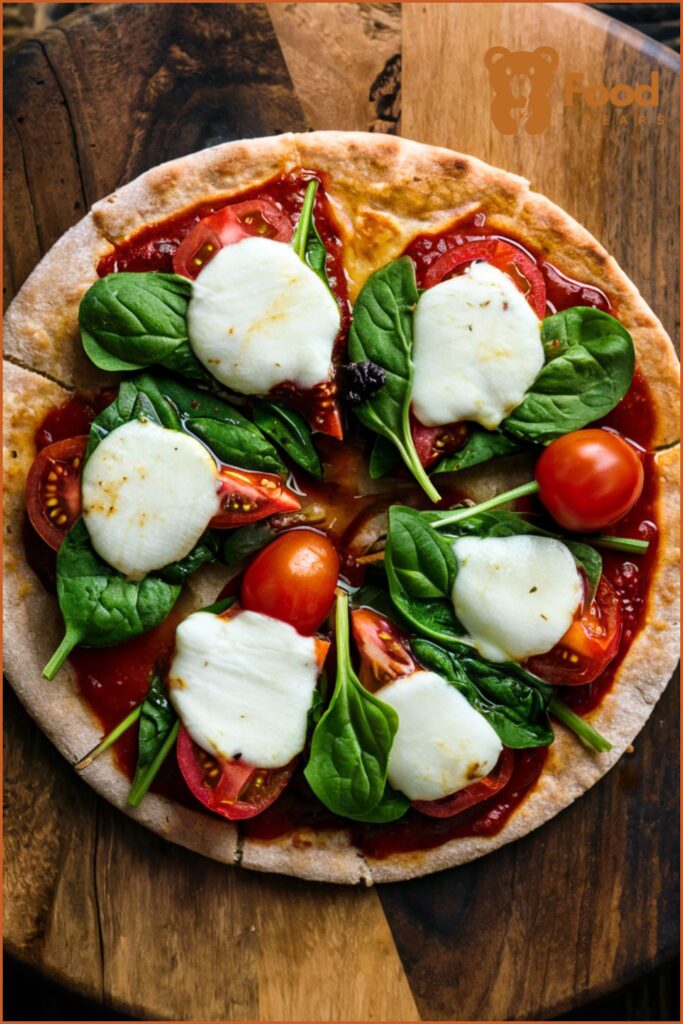 Pizza Ideas for Toddlers - Spinach and Tomato Pizzas