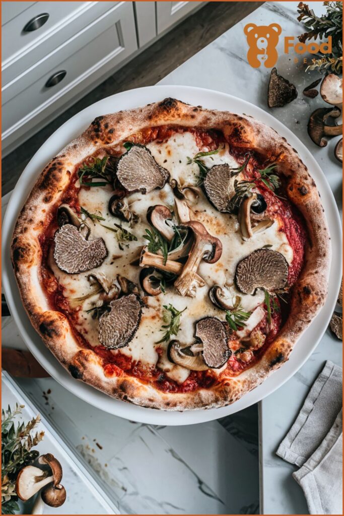 Pizza Ideas for Lunch - Truffle Mushroom Pizza for lunch