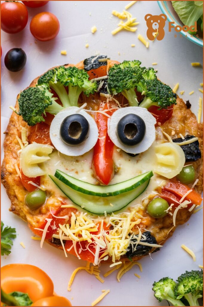 Pizza Ideas for Toddlers - Veggie Face Pizzas