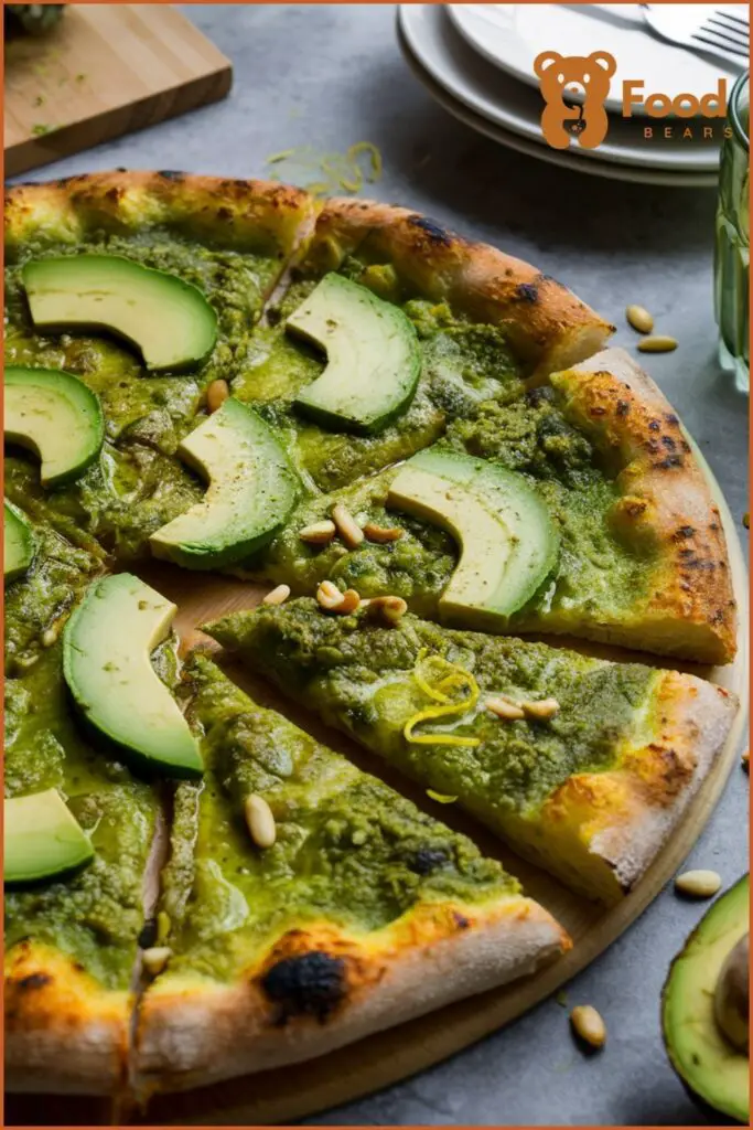 Dairy-Free Pizza Ideas - Avocado Pesto PizzaHummus Pizza