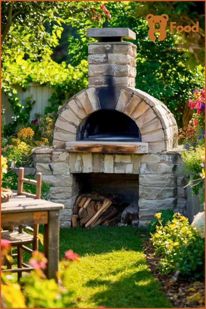 Backyard Ideas with Pizza Oven - Backyard Stone Pizza Oven