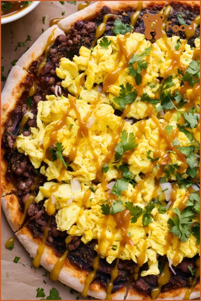 Breakfast Ideas with Pizza Crust - Breakfast Pizza with Black Beans and Salsa