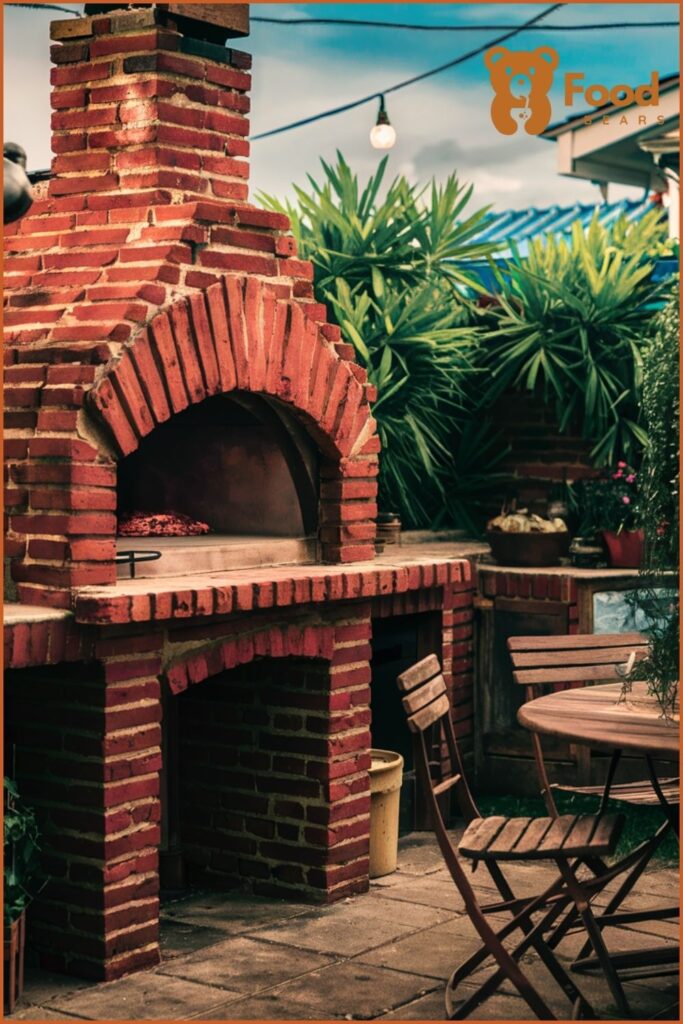 Backyard Ideas with Pizza Oven - Brick Outdoor Pizza Oven at Backyard