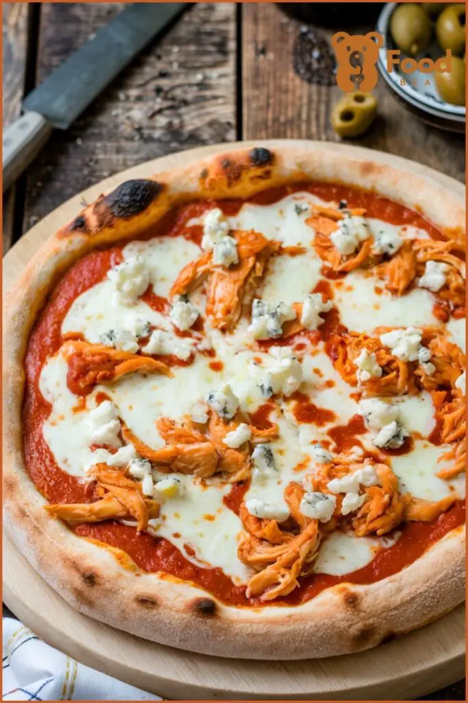 Pizza Party Menu Ideas - Buffalo Chicken Pizza for Pizza Party Menu