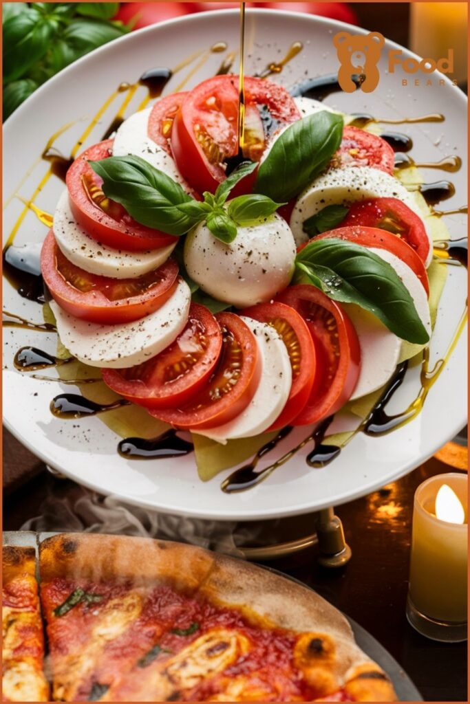 Appetizer Ideas for Pizza - Caprese Salad Appetizer for Pizza