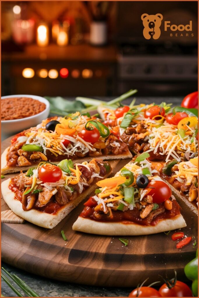 Chicken Pizza Ideas - Chicken Taco Pizza