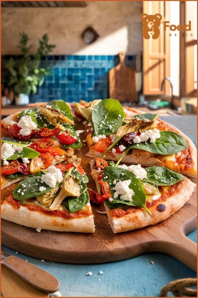 Chicken Pizza Ideas - Mediterranean Chicken Pizza