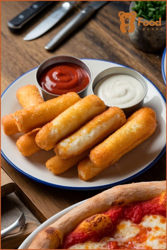 Ideas to Serve With Pizza - Mozzarella Sticks Serve With Pizza