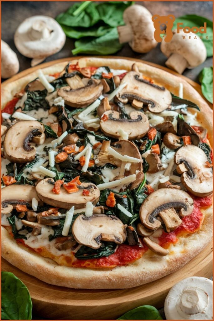 Ideas for Frozen Pizza - Mushroom & Spinach Medley