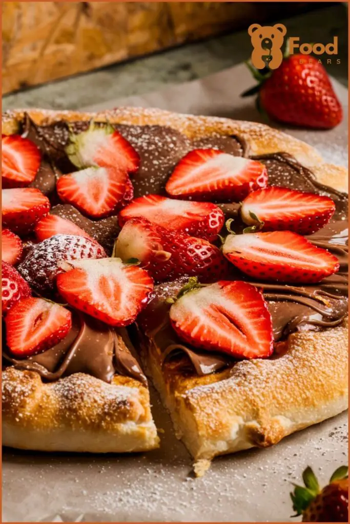 Dessert Pizzas with Pizza Dough - Nutella and Strawberry Dessert Pizza