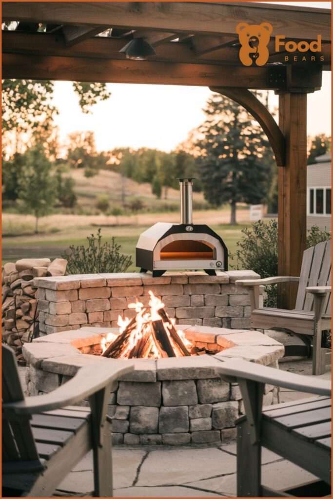 Outdoor Fireplace with Pizza Oven - Outdoor Fire Pit with Pizza Oven Addition