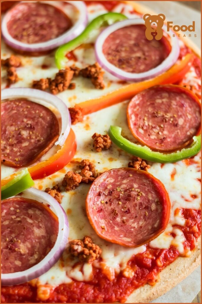 Keto Pizza Ideas - Pepperoni Supreme Keto Pizza