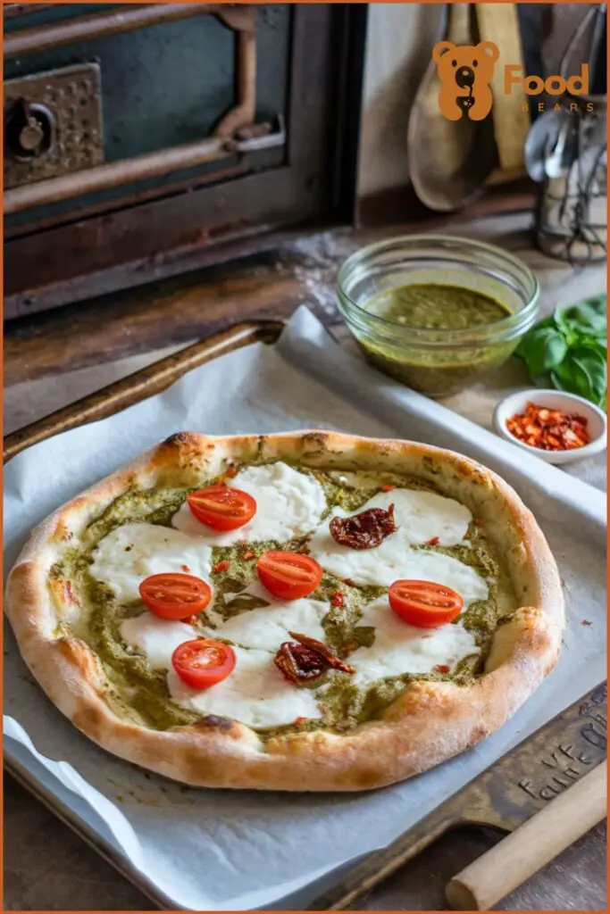 Pizza Party Menu Ideas - Pesto Pizza for Pizza Party Menu