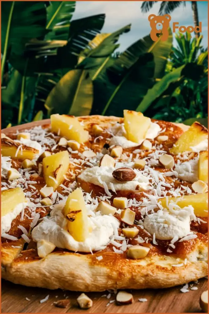 Dessert Pizzas with Pizza Dough - Pineapple Coconut Pizza