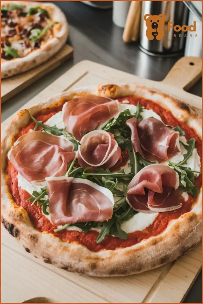 Pizza Party Menu Ideas - Prosciutto and Arugula Pizza for Pizza Party Menu