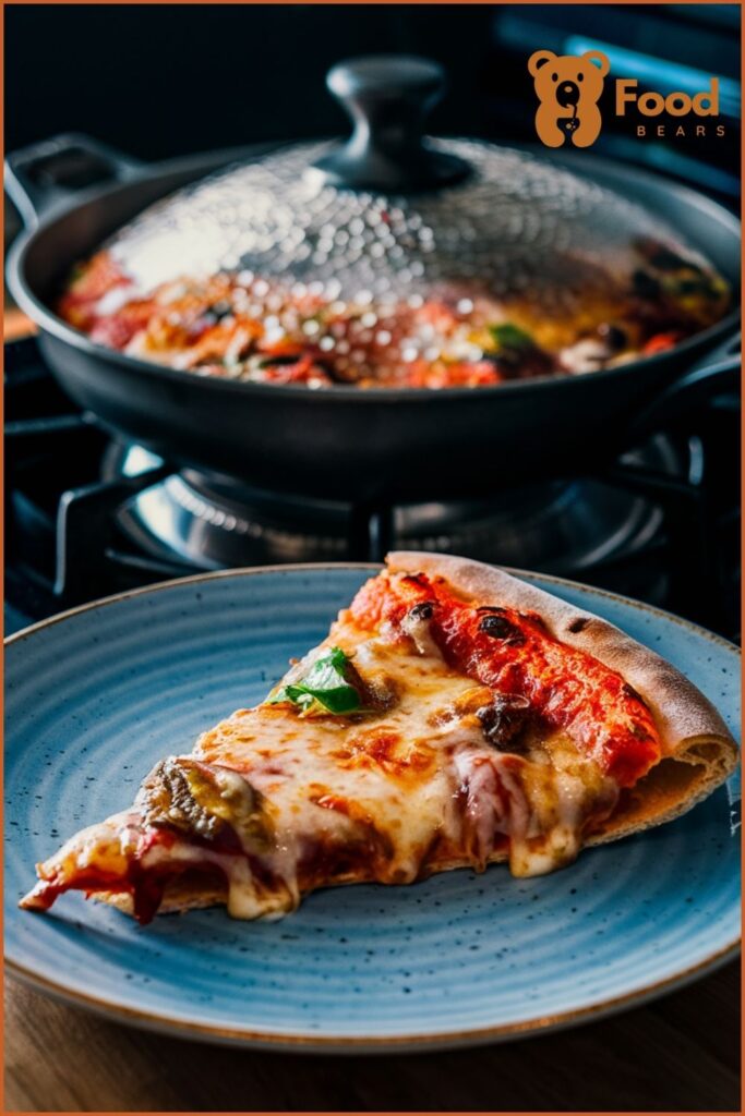 Best Way to Warm Up Pizza - Skillet Method Over Medium Heat with a Lid