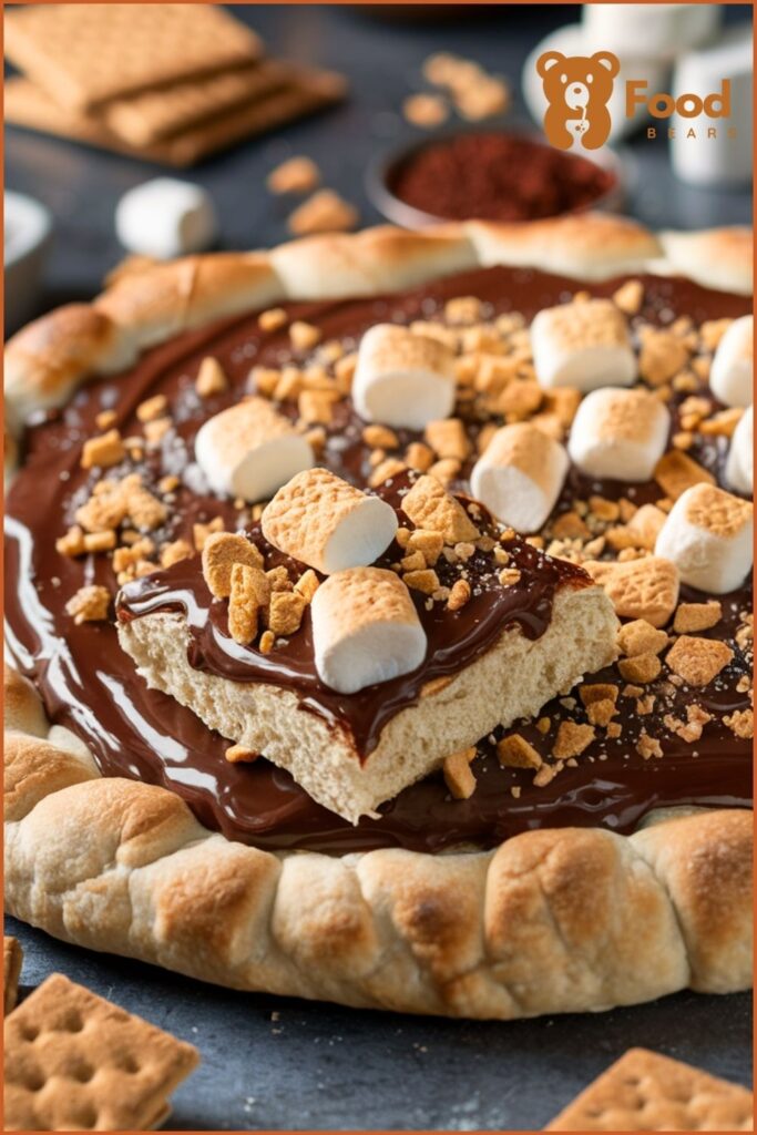 Dessert Pizzas with Pizza Dough - S'mores Dessert Pizza