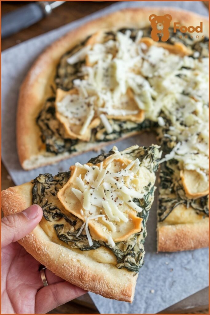 Keto Pizza Ideas - Spinach and Artichoke Keto Pizza