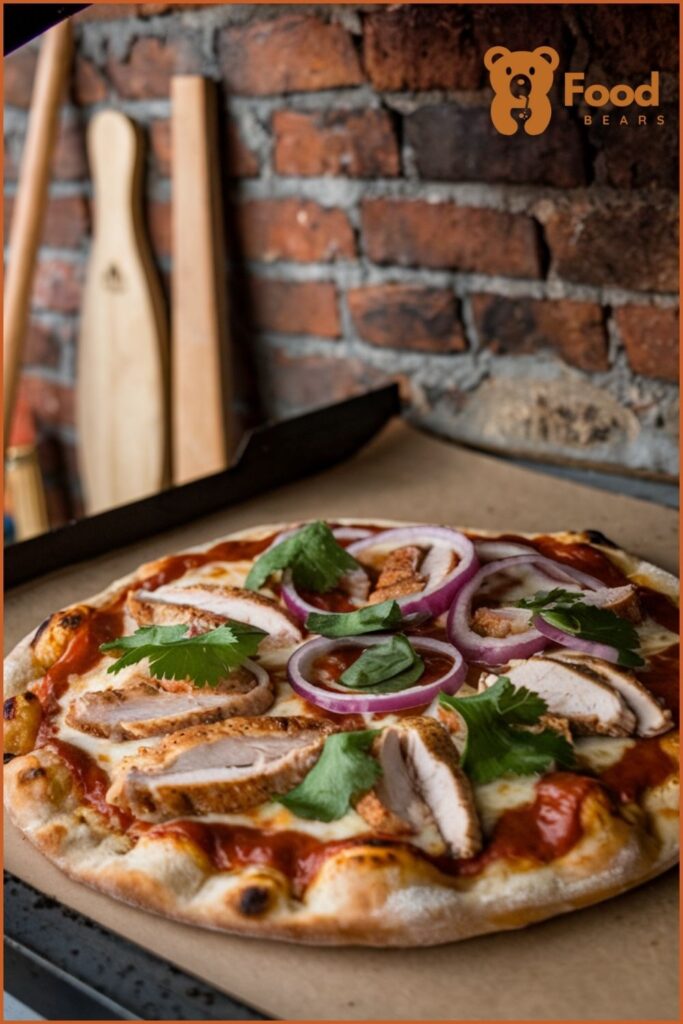 Indoor Pizza Oven Ideas - BBQ Chicken Pizza recipe for pizza oven