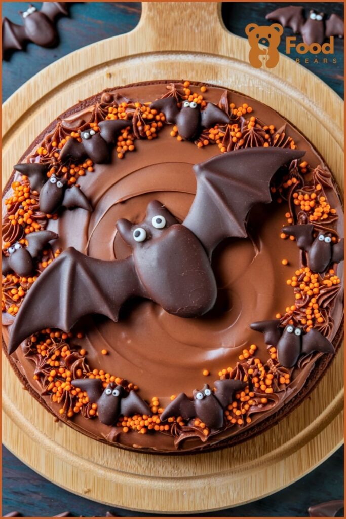 Halloween Dessert Pizzas - Batty Brownie Pizza for Halloween Dessert