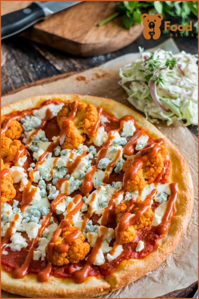 Wood Pellet Pizza Oven Recipes - Buffalo Cauliflower Pizza wood oven