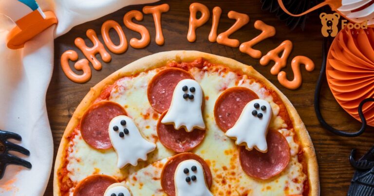 Halloween Ghost Pizzas