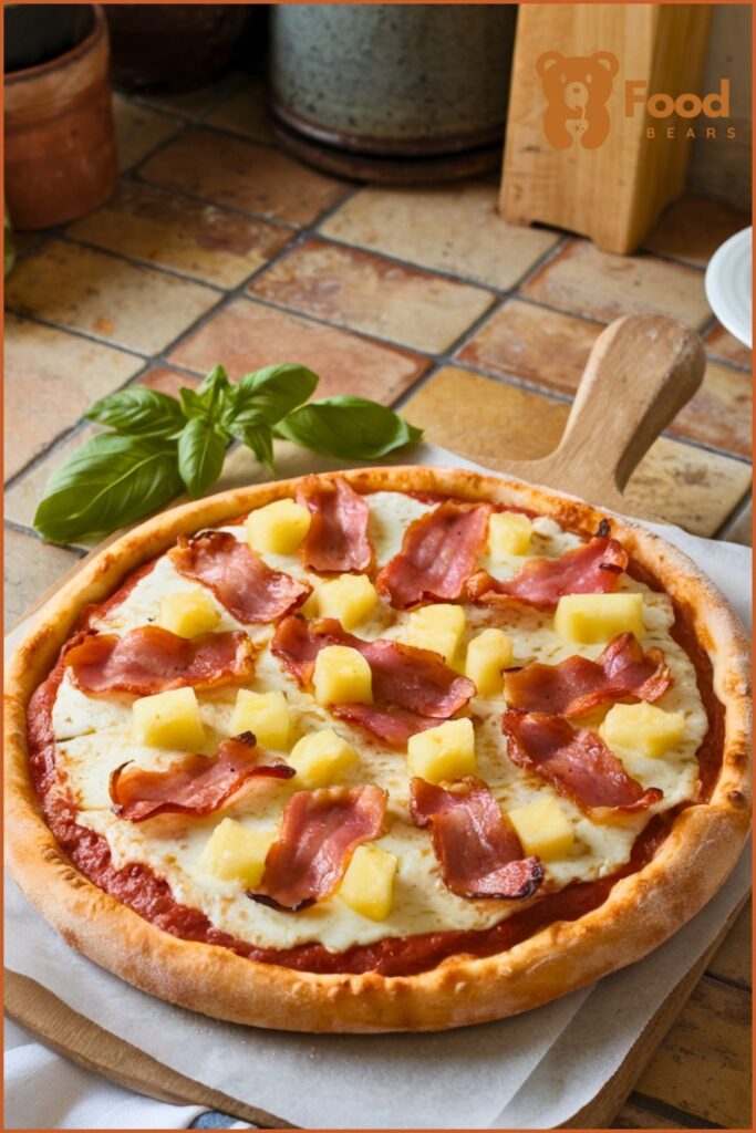 Pizza Oven Recipes - Hawaiian Pizza for pizza oven