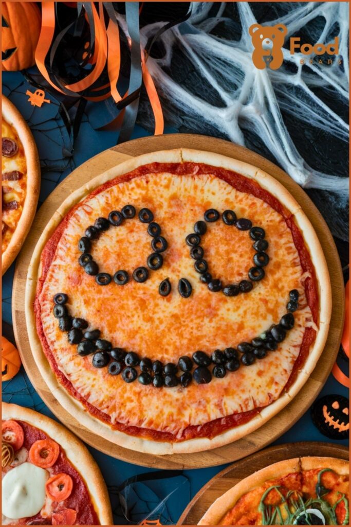 Halloween Pizza Party Ideas - Jack Skellington Pizza for Halloween Pizza Party