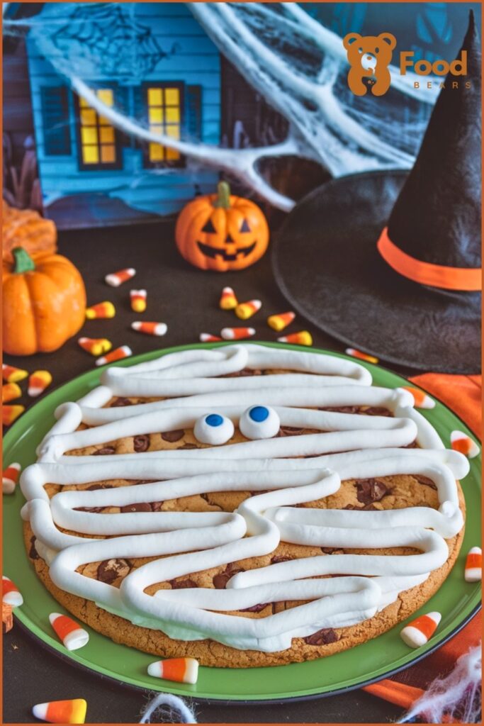 Halloween Dessert Pizzas - Mummy Marshmallow Pizza for Halloween Dessert